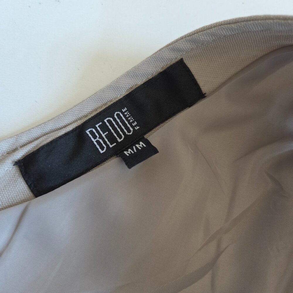 Bedo midi neutral color sleeveless dress. - Picture 4 of 10